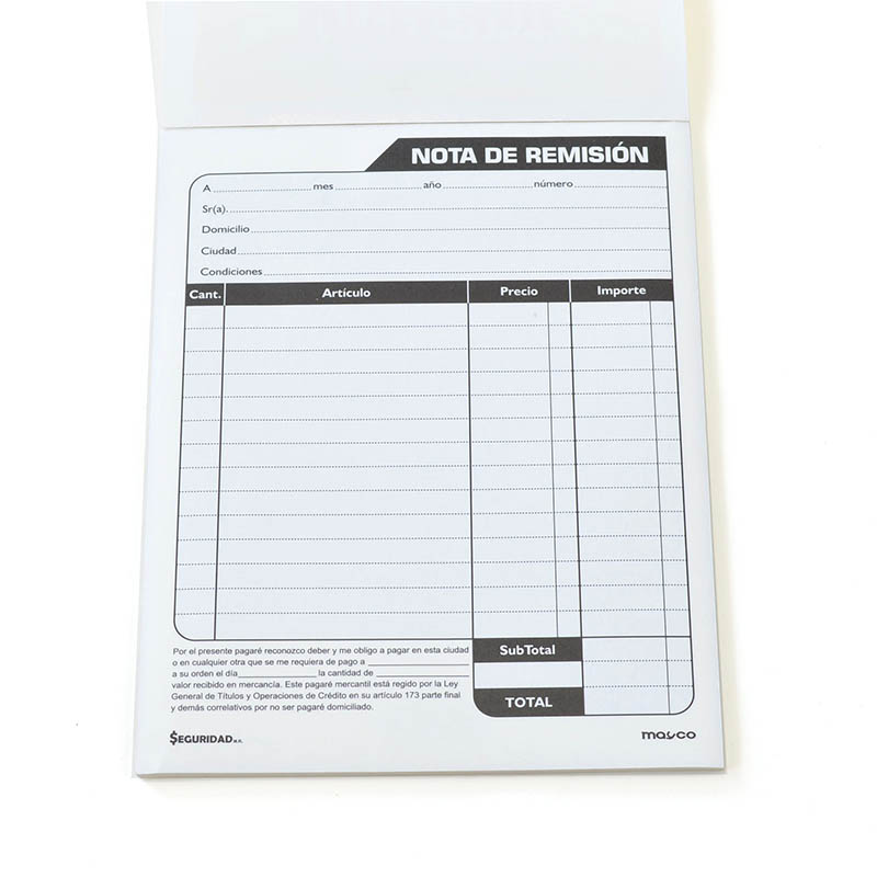 Notas de Remisión